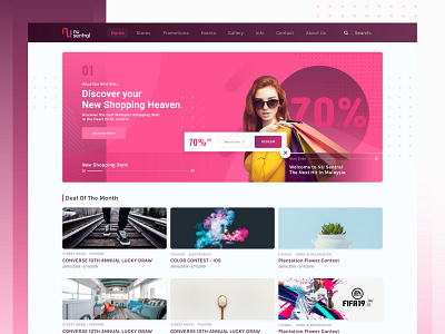 NuSentral_Home dailyui landing page shopping mall ui ux web design web ui website
