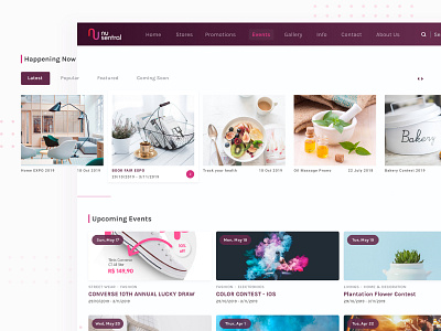 NuSentral_Promo Page dailyui event promo schedule shopping mall ui ux ui ux web design web ui website