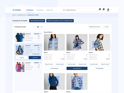 Ai Image Recognition Solutions ai analytic dashboard ecommerce image matching portal technology logo ui ux web design