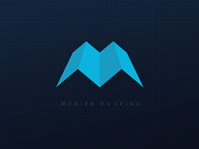Monier Roofing logo logo design m m logo roof roofing