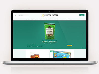 Gluten Freest Homepage home page ui ux website