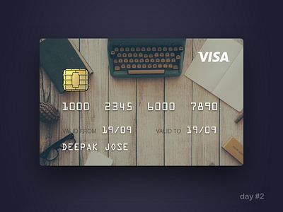 Day#2: Credit Card 002 checkout credit card dailyui