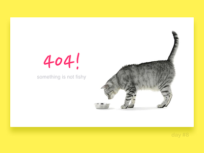 Day #8: 404 Page 008 404 page dailyui