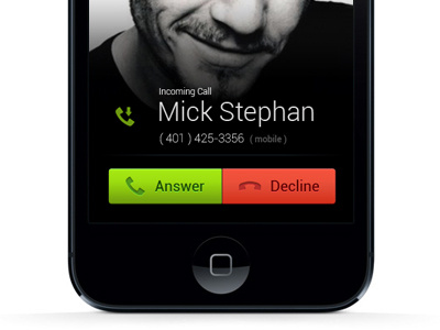 Iphone Incoming Call