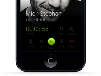 iPhone In Call Screen app in call screen ios iphone