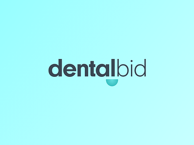dentalbid brand dental design logo plataform smile