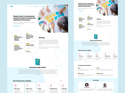 Design Sprint - angular landing page managed with google sheets angular app branding design design sprint development figma firebase frontend google cloud landing page spreadsheets ui ux webdesign workshop