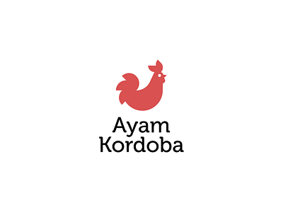 Chicken branding chicken flat icon logo mark simple symbol