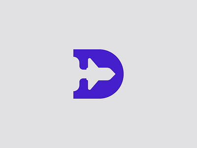 D Logo logo minimal negative space