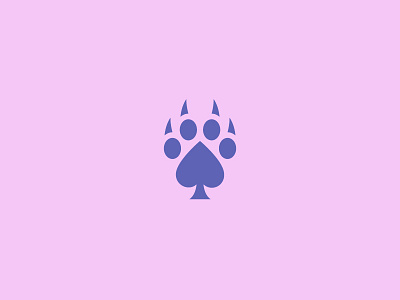 Claw + Poker Logo Design branding claws icon design logo minimal poker