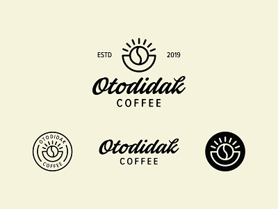 Sun + Coffee - Logo Design branding coffee coffee shop logotype minimal o logo