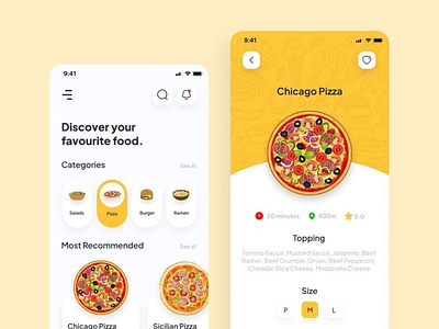 Fast Food App Design appdesign fast food mobile app design fast food ui ux figma food app food app ui material design mobile app pizza app ui pizza delivery app ui uiuxdesign