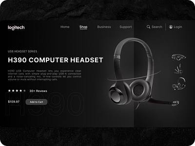 Logitech Headset Landing Page