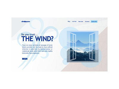 Windowpane online shop website landing page graphic design landing page website