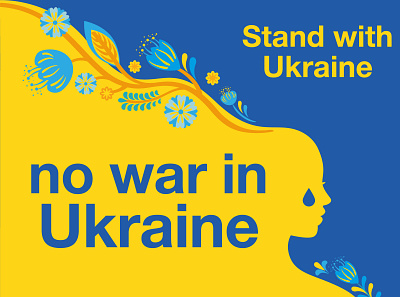 stand with Ukraine poster supporting the war ukraine