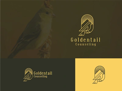 GOLDENTAIL CONSELING attractive design belogo birds logo brand identity branding colorfull logo creative logo creativeminds design elegant design finch logos graphic design graphicallogos illustration line art logo logo minimal logo outline art outline logo slick logo