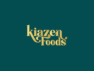 Kiazen Foods brand identity branding creative logo creativeminds design elegant design graphic design graphicallogos logo minimal design typography