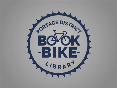 Book Bike Logo bike book books library logo