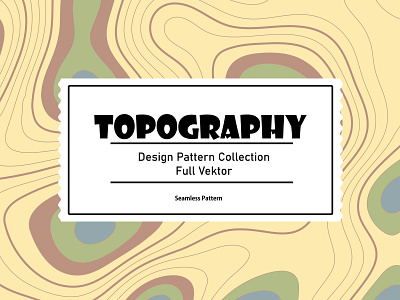 Topography seamless pattern vector flockedesign graphic