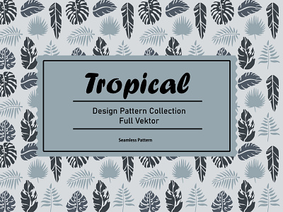 Tropical seamless pattern vector flockedesign tree
