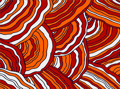 Mushroom textured pattern vector background flockedesign 3d animation graphic design logo motion graphics