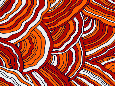 Mushroom textured pattern vector background flockedesign