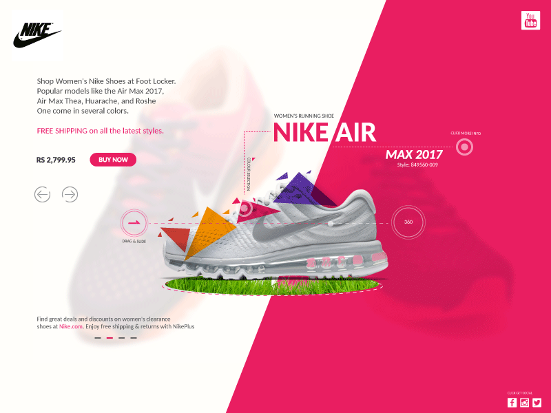 Nike - product Interface design