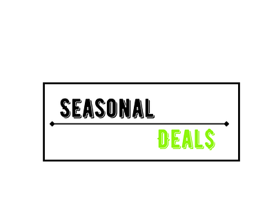 Seasonal Deal$ branding graphic design illustration logo vector