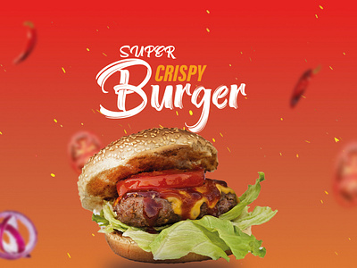 Burger poster design.