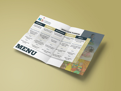 School Menu 1/3 adobe illustrator adobe photoshop catalog design design flyer logo menu card