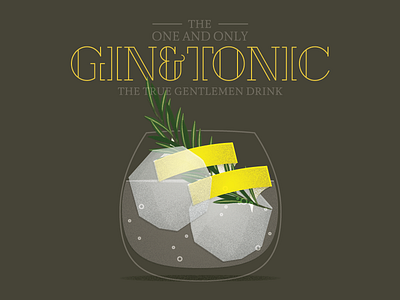 The One and Only cocktails drinks food foodie illustration