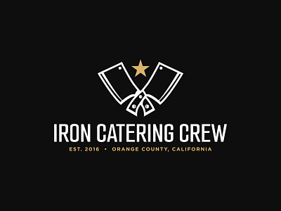 Iron Catering Crew art direction brand brand design brand identity branding design graphic design illustration logo