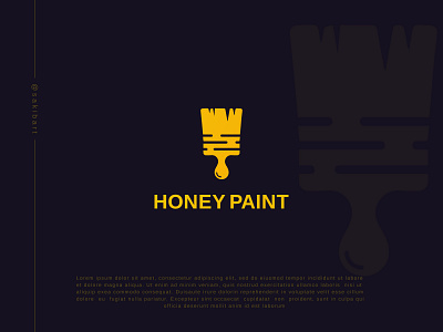 Honey paint logo branding design graphic design illustration logo vector