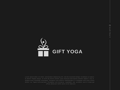 Gift yoga logo branding design graphic design illustration logo vector