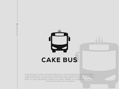 Cake bus logo branding cake bus logo creative logo design graphic design illustration logo sakibart top logo