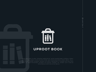 uproot book logo 3d animation branding design graphic design illustration logo motion graphics typography ui uproot book logo vector