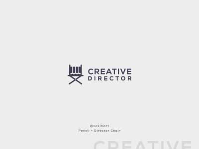 Creative director logo branding creative director logo design graphic design illustration logo pencil director logo pencil logo sakibart vector