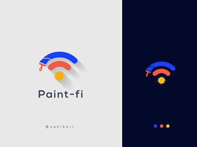 Paint wifi logo best logo branding creative logo design graphic design illustration logo meaningful logo paint logo paint net logo paint wifi logo sakibart sakiblogo top logo typography vector wifi logo