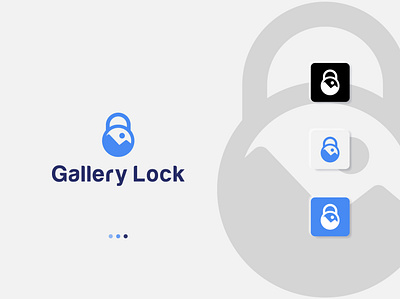 Gallery-lock-logo app design logo sakibart sakiblogo typography vector