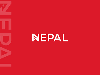 Nepal-logo branding design graphic design illustration logo nepal logo sakib art sakib logo sakibart typography vector