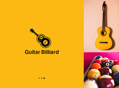 Guitar billiard logo branding design graphic design guitar logo illustration logo sakib art sakib logo sakibart typography vector