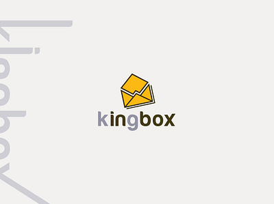 Kingbox logo branding creative logo design graphic design illustration inbox logo king logo kingbox logo logo meaningful logo sakib art sakibart sakiblogo vector