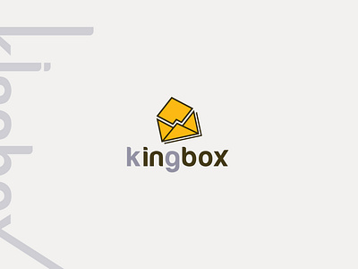 Kingbox logo branding creative logo design graphic design illustration inbox logo king logo kingbox logo logo meaningful logo sakib art sakibart sakiblogo vector