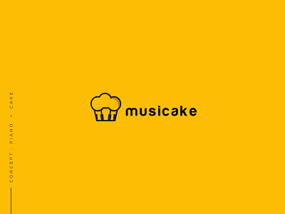 Musicake-logo branding design graphic design illustration logo music cake logo music logo musicake logo sakib art sakib logo sakibart typography vector