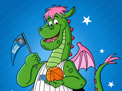Disney NBA Mascots - Elliot the Dragon