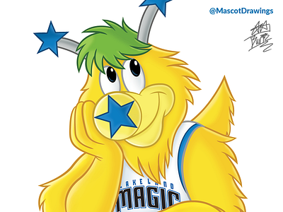 Lakeland Magic Digital Painting character digital painting illustration mascot mascot design orlando orlando magic painting sports mascot vector