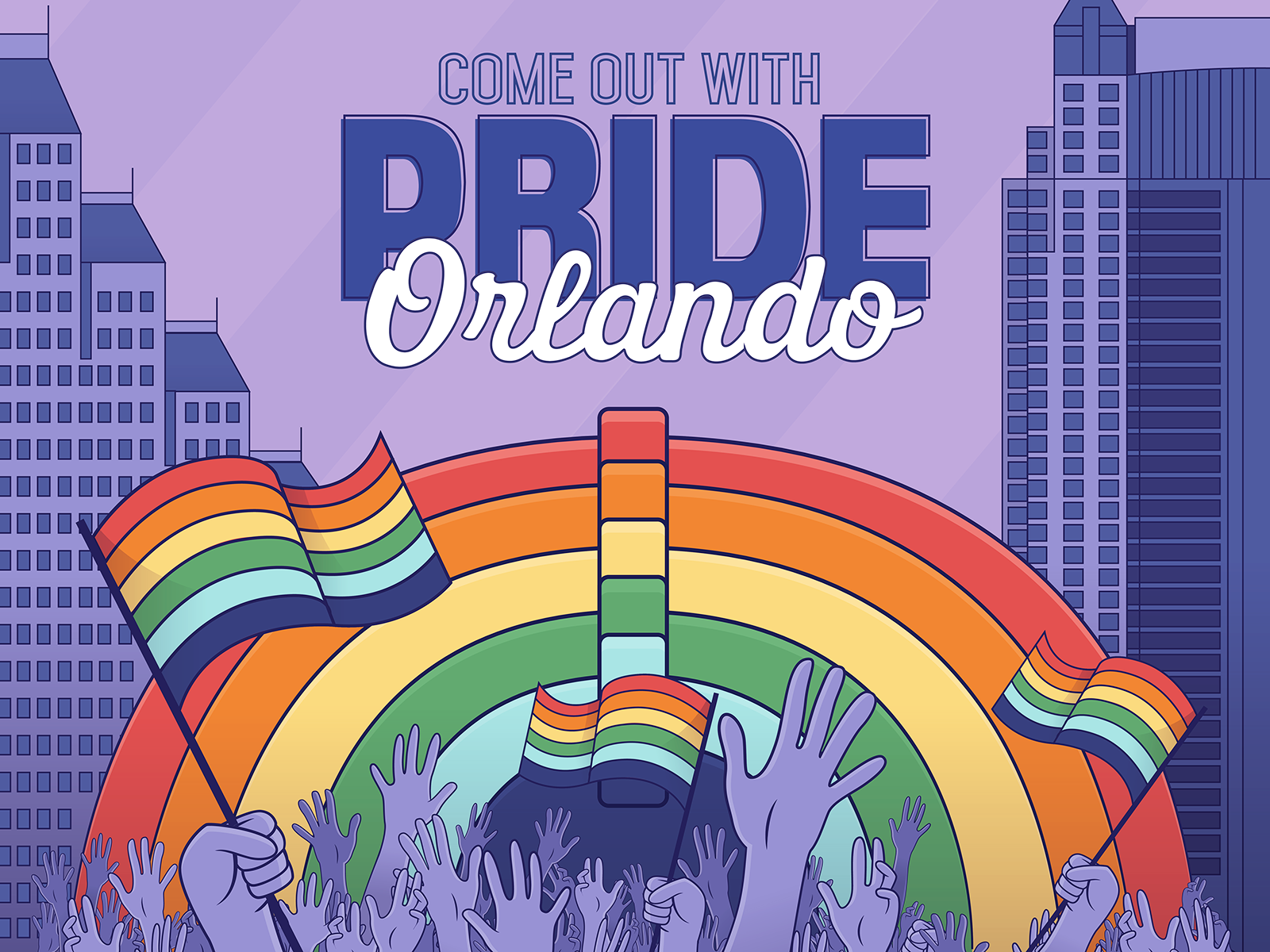 Orlando Come Out With Pride by Ava Buric on Dribbble