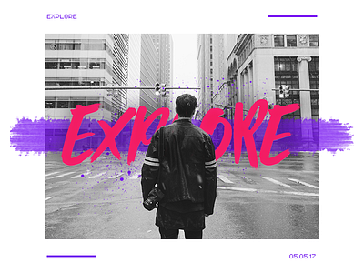 Explore design digital digital design explore graphic graphic design illustration pattern pink purple stroke typography