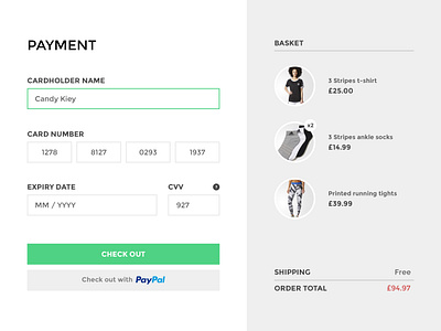 Payment by Cleo on Dribbble