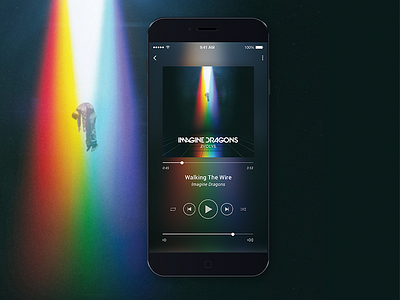Music Player app app design audio player iphone mockup modern music music player sound ui ui design